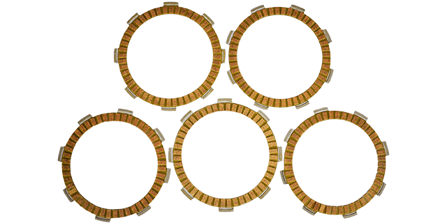 JGO DISCOS DE CLUTCH ECO100, ECO100 + ECO DELUXE/SPLENDER NXG/HONDA NX190 (PAPEL) (4 PIECES