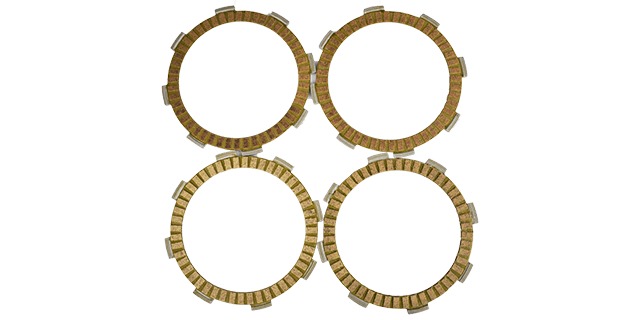 JGO DISCOS DE CLUTCH YBR 125 ESD MN / TVS 100 SPORT / LIBERO125/ XTZ125  (PAPEL) (4 PIECES)