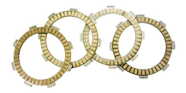 JGO DISCOS DE CLUTCH BOXER CT100 / BM 100 / CLASSIC / DISCOVER 100 /125+/ST  / PLATINO 100  (PAPEL) (5 PIECES)