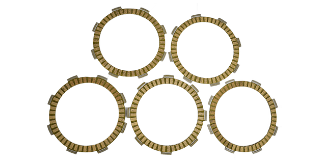 JUEGO DISCOS DE CLUTCH CBF150/TITAN150/ HUNK 160 R / XR 150 L / MRX 125-150/ XR 190L (PAPEL) (5 PIECES)