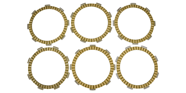 JGO DISCOS DE CLUTCH AK200SM/APACHE RTR 200/AK CR5 180/TTR180/TTX180/HORSE 150/FORMULA LX 200/NANO 200/FRATELLI FTR 125/ARIZONA 200(PAPEL) (6 PIECES)/  BERA SBR 150CC/ BERA GBR 200