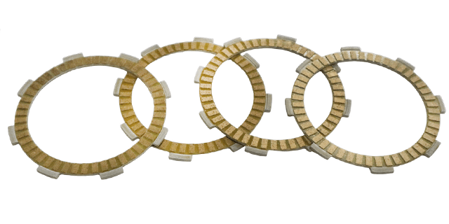 JGO DISCOS DE CLUTCH AK 125W FLEX PAPEL (4 PIEZAS)