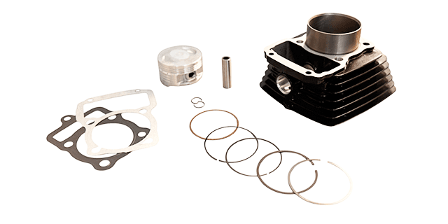 CILINDRO COMPLETO NKD 125 CGR MODIFICADO A 160 C.C. RACING (PASADOR 13 MM)