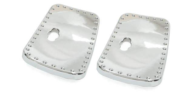 CUBRE ESPEJOS CUADRADO CURVO CROMADO