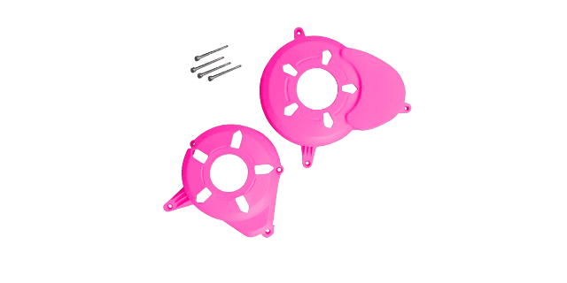 COMBO TAPA VOLANTE - TAPA CLUTCH PULSAR 180 - 220 FUCSIA