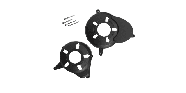 COMBO TAPA VOLANTE - TAPA CLUTCH PULSAR 180 - 220 NEGRA