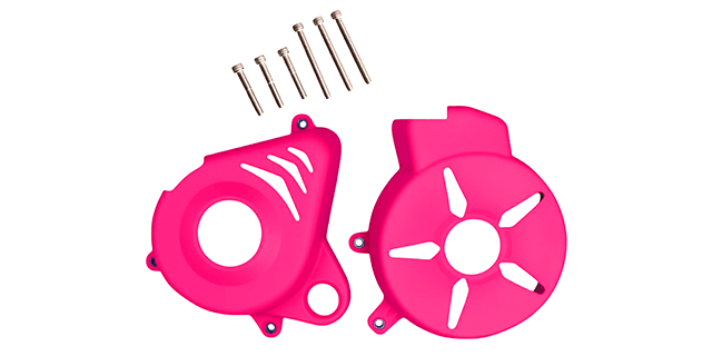 COMBO TAPA VOLANTE - TAPA CLUTCH PULSAR NS 200 FUCSIA