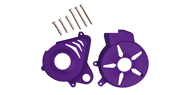 COMBO TAPA VOLANTE - TAPA CLUTCH PULSAR NS 200 MORADA