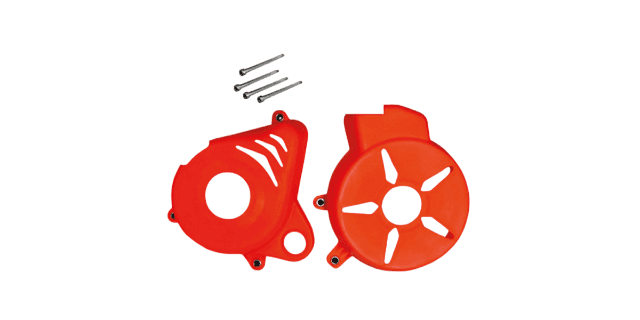 COMBO TAPA VOLANTE - TAPA CLUTCH PULSAR NS 200 NARANJA